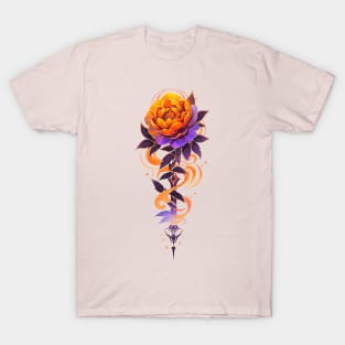 Blooming peony watercolor tattoo T-Shirt